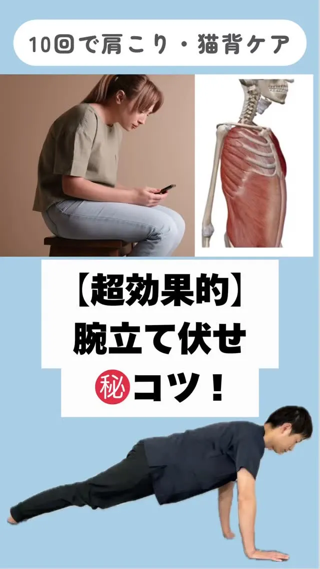 腕立て伏せ＝胸と腕の筋トレだけ…