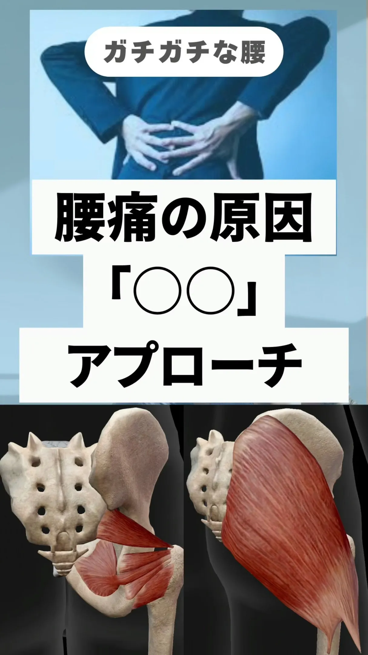 腰の張り、外ももの張り。